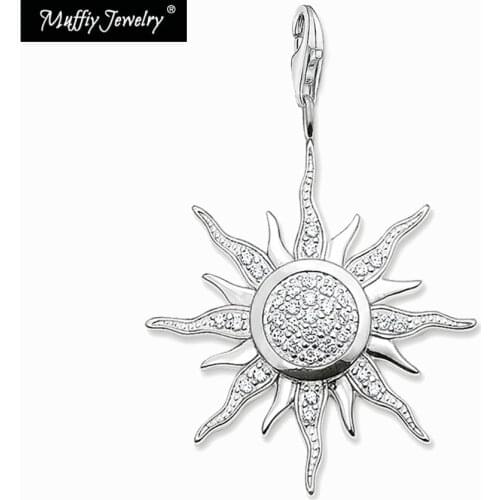 Large Pave Sun Pendant,Europe Style Glam Fashion Good Jewelry For Men And Women, Gift In 925 Sterling Silver,Super Deal