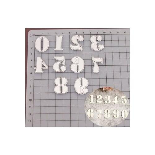 Big Digital Set Die Cut Numeral Metal Cutting Dies Stencil Scrapbooking Embossing Christmas Craft Stamps and Dies