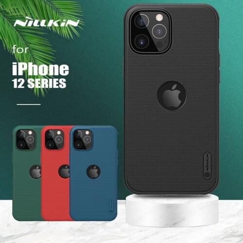 For iPhone 12 Pro Max Case Nillkin Super Frosted Shield Ultra-Thin Hard PC Matte Back Cover for iPhone 12 12 Pro Max Phone Case
