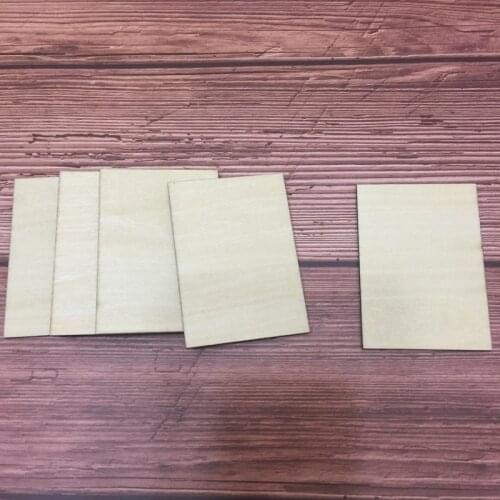 Unfinished Wood Dominoes 1"x2" inch Set of 50 laser cut wood rectangles DIY supplies