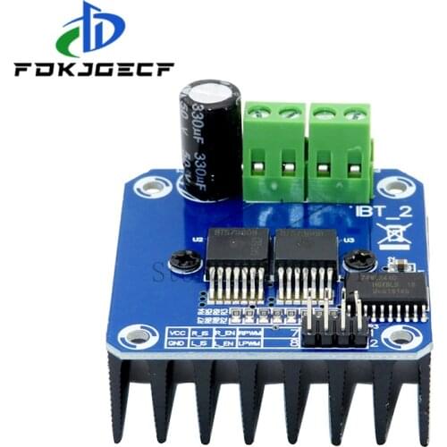 Double BTS7960 43A H-bridge High-power Motor Driver module diy smart car Current diagnostic
