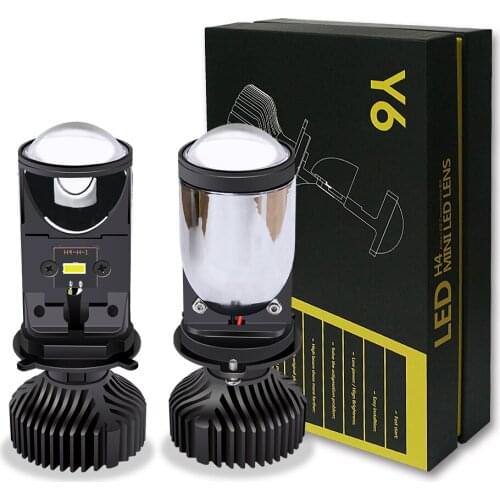 Hi/Low Beam H4 LED Headlights Mini Projector Lens H4 Car Headlight Motorcycle LED Headlamp Lights Canbus Turo LED Fog light bulb