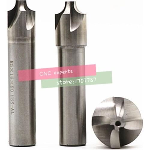 1PCS 2/4Flute R1-R12.5 HSS Corner Rounding End mills,Ball nosed Mill concave Radius milling cutters (R1/R2/R4/R5/R6/R8/R10/R12)