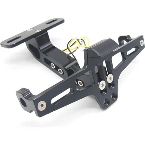 Motorcycle License Plate Number Frame Holder Bracket Adjustable For Yamaha Kawasaki Suzuki Dirt Bike Atv Scooter Motorbike
