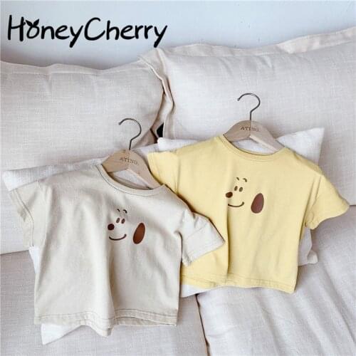 Summer baby T-shirt New Girls Korean Summer Cartoon Printed Children Short-Sleeved