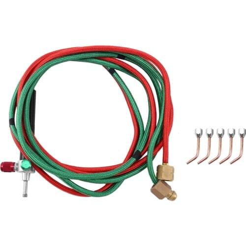 Micro-Gas Torch Mini Gas Little Torch Welding Soldering Kit With 5 Tips Welding Soldering Gun Flexible Hosed for Small Instrumen