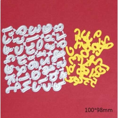 Hebrew alphabet set Metal Steel Cutting Die Craft Knife Blade Punch Die Stencils for Scrapbooking paper card making die template