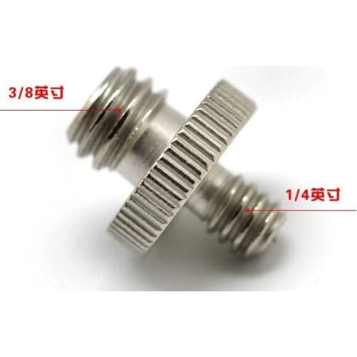New 10pcs 1/4" Male to 3/8" Male Threaded Metal Screw Adapter For Camera Tripod Stand Camera DSLR SLR Accessories