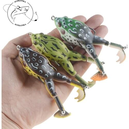 90mm/13.5g Bionic Silicone Frog Professional Fishing Lure Soft Bait 3D Eyes Anti-Corrosion Bionic High Quality Soft Lure