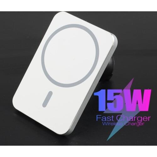 Qi 15W Magnetic Wireless Car Charger Air Vent Mount Mobile Phone Fast Charging Adapter For iPhone 12 ProMax Xiaomi 11 Huawei P40