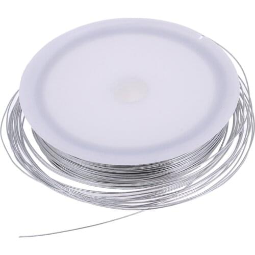 Silver Thin Iron Wire for Hobby Model Making Crafts Soft Wire Coil 40m Length