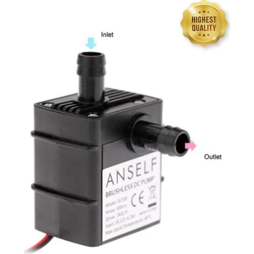 Ultra Quiet DC 12V 240L/H Brushless Motor Submersible Pool Water Pump Solar RF/USB Fish Tank Fountain Pond Water Pump Goldfish