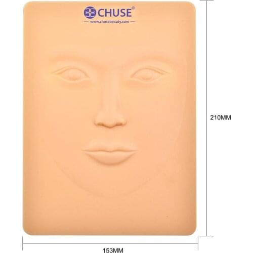 CHUSE Microblading Practice Skin 3D Face Cosmetic Permanent Makeup Tattoo Training Sheet