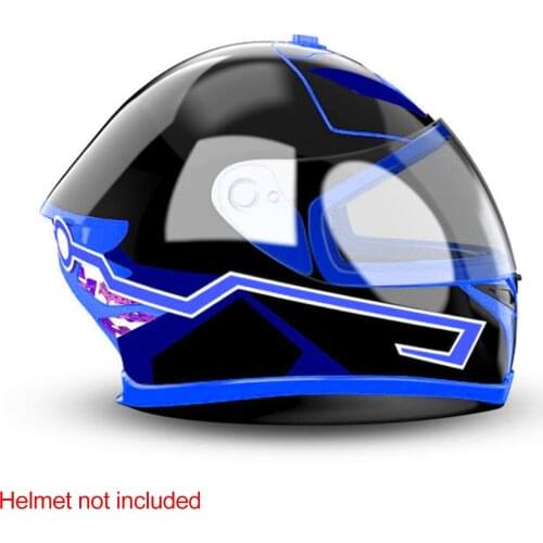 Universal Motorcycle Helmet Night Riding LED EL Cold Light Strip Signal Flashing Stripe Sticker Decoration Kit Bar Bike Bicycle