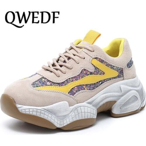 2019 Chunky Sneakers Women Fashion Platform Shoes Femme Vulcanize Shoes Womens Casual Krassovki Female Trainers Shoes X12-97
