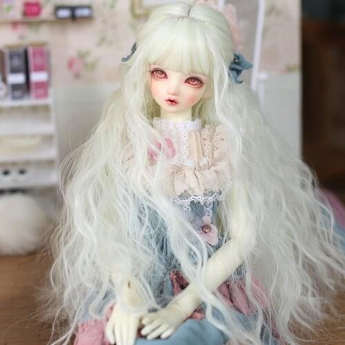 1/3 1/4 1/6 Bjd SD Doll Wig High Temperature Wire Long Wavy For BJD Super Hair Wig