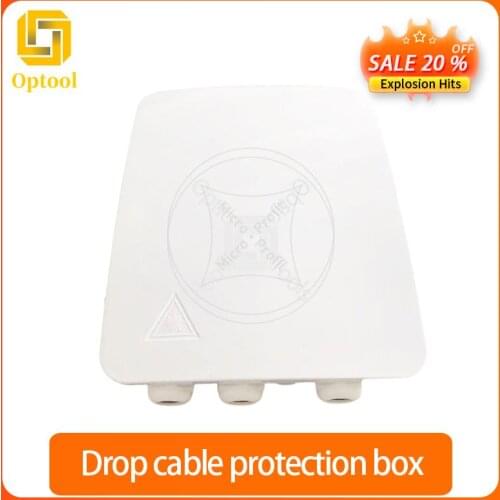 2pcs 8-core fiber optic cable distribution box,fiber distribution box without lock 8-core optical fiber terminal box (non-metal)