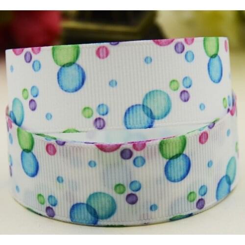 22mm 25mm 38mm 75mm Circular shape Cartoon pattern printed Grosgrain Ribbon party decoration 10 Yards X-04004