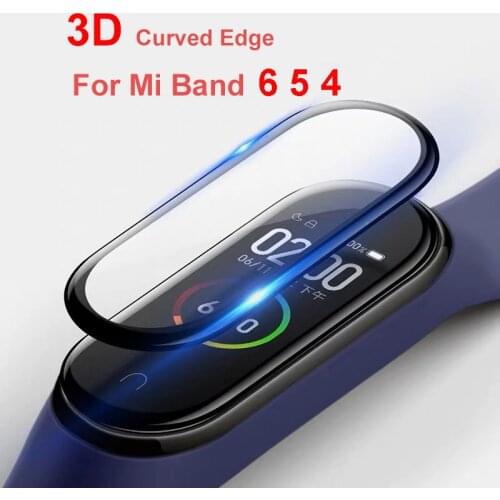 3D Full Cover Screen Film For Xiaomi Mi Band 5 4 Anti Fingerprint HD Watch Protective Screen Protector For Miband 5 4