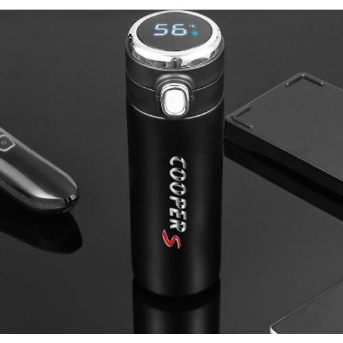 400ml Intelligent Thermos Travel Sport Cup Stainless Steel Vacuum Water Bottle For MINI Cooper S R56 R55 R60 R61 F55 F56 F57 F60