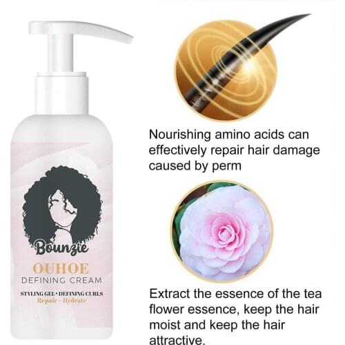 50ml Hair Elastin Perfect Curly Hair Quick-acting Prevent Frizz, Control Care Cream Restore Hairstyle Elasticity Styling Ha E9R8