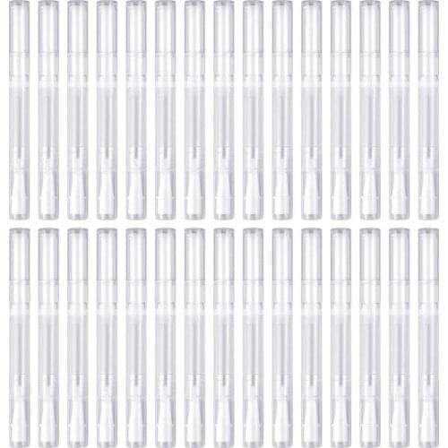 50PCS 3ml 5ml Twist Pens Empty Nail Oil Pen with Brush Tip Cosmetic Lip Gloss Container Applicators Eyelash Growth Liquid Tube