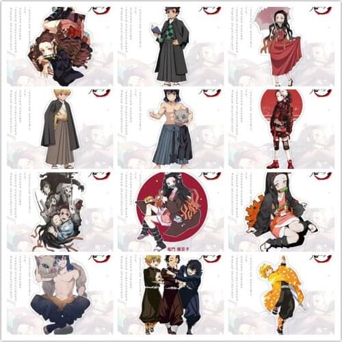 Anime Demon Slayer: Kimetsu no Yaiba Acrylic Stand Figure Giyuu Inosuke Tanjirou Nezuko Decoration Collection Model Toy Gift