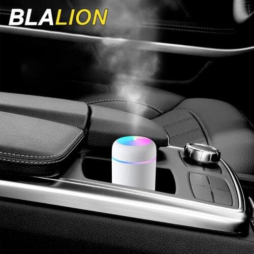 Car Air Humidifier 300mL Mute With Atmosphere Lighting Car Essential Oil Aromatherapy Diffusers For Auto Home Office Accessories