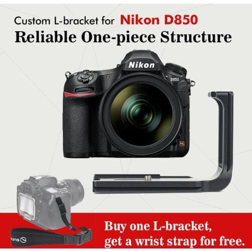 SUNWAYFOTO PNL-D850 Tripod Head Quick Release Plate for Nikon D850 Tripod Head L-bracket Specific Aluminum Quick Release Plate