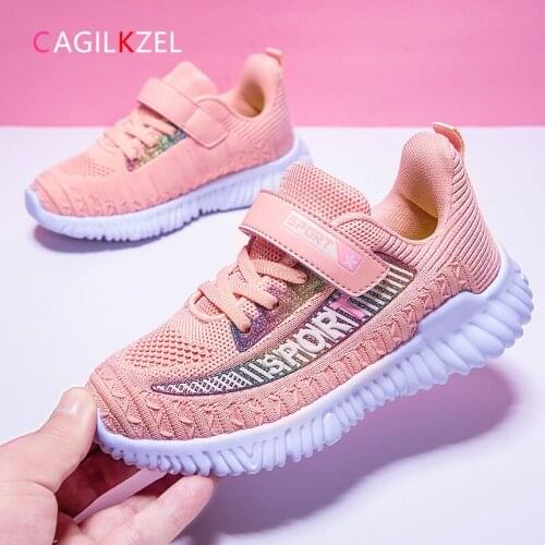 CAGILKZEL New 2020 Children Sport Shoes For Girls Summer Breathable Mesh Running Shoes Boys Sneakers Kids Shoes Chaussure Enfant