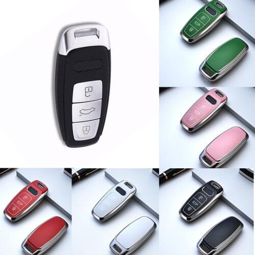 Car Key Cover Fob Case For Audi Q3 Q5 Q7 A1 A3 A4 A5 A6 A7 A8 Quattro 2015 2009 2010 2011 2012 2013 2014 Shell Accessories