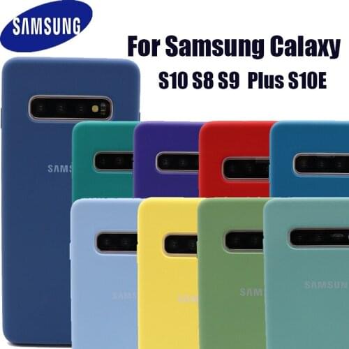 Samsung S10 Plus Case Original Liquid Silicone Soft Protection Back Cover Samsung Galaxy S10e S9 S8 Plus S8+ S9+ Case