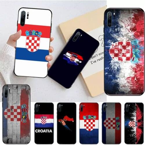 National Flag Croatia Banner Symbol Phone Case For Huawei honor Mate P 10 20 30 40 i 9 8 pro x Lite smart 2019 nova 5t coque