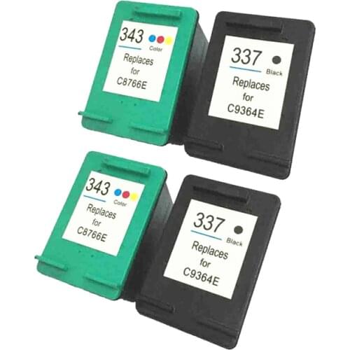 Einkshop 337 Compatible Ink Cartridges for hp 337 343 For hp Photosmart C4180 C4190 D5160 5940 6940 6980 D4160 6310 6315 2570