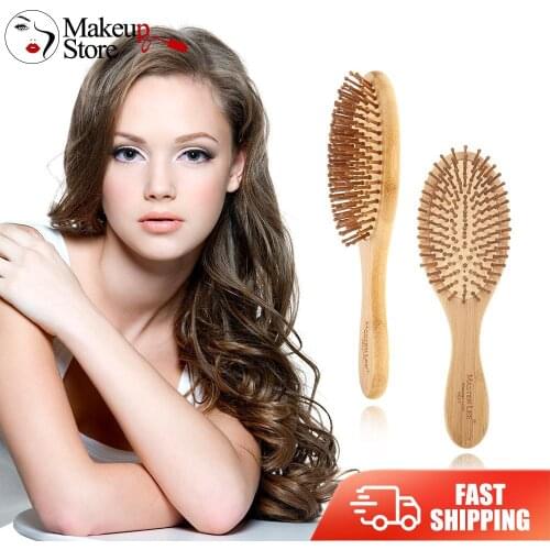 Wooden Bamboo Anti-static Air Cushion Massage Comb Hair Vent Brushes Scalp Care Health Care Tool