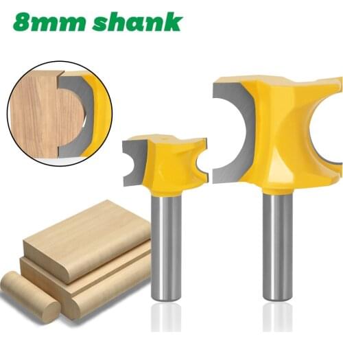 1PC 8mm Shank Door Lip Finger Grip Router Bit Trimming Wood woodruff keyseat milling cutter for Woodwork Cutter Power Tools