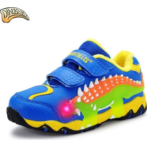 Dinoskulls Children Shoes 2017 Boys Sneakers Sport Shoes Child Rubber Leisure Trainers Casual Kids Sneakers 3D Dinosaur Shoes