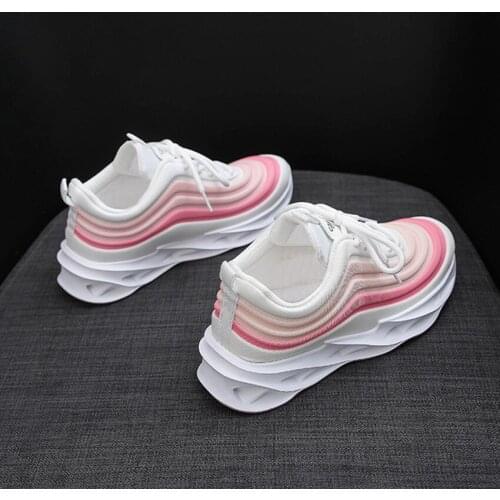 Fashion Net top sneaker woman spring new dad shoes trendy shoes blade sole womens casual shoes sports shoes color shoe rainbow