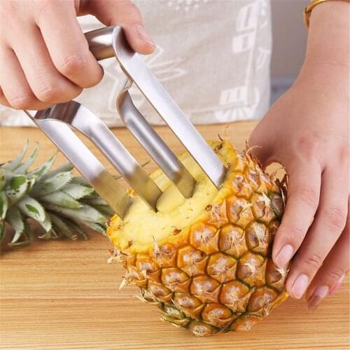 Kitchen Pineapple Corer Stainless Steel Fruit Slicer Super Fast Peeler Tool for Core Removal Slicing