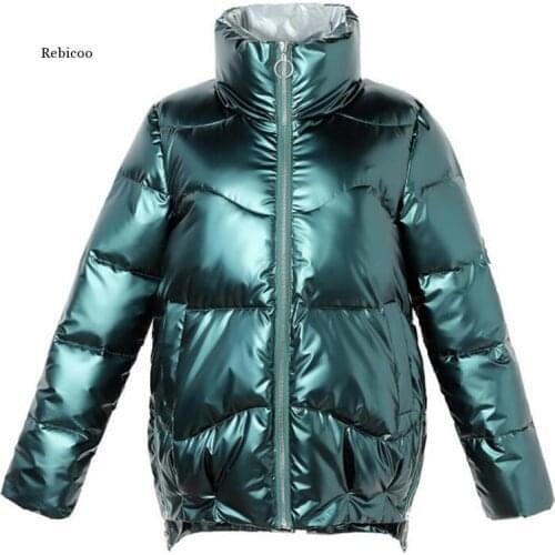 New Winter Down Cotton Padded Jacket Women Plus Size Casual High Street Short Parkas Mujer Thick Warm Waterproof Coat