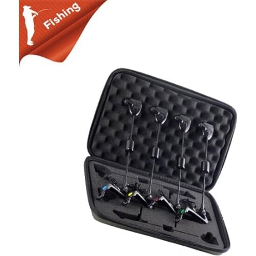 1 Set Fishing Swinger Set European Style Fishing Alarm Component 4 Color LED Light Indicator Sea Rod Bite