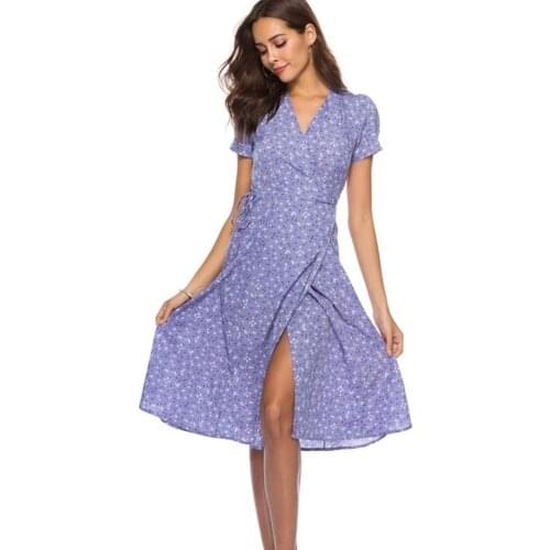 Jospoo 2020 New Summer Dress Cherry Print French Style Clothes Club Bodycon Dress Women Elegant Fashion Knee-Length Vestidos