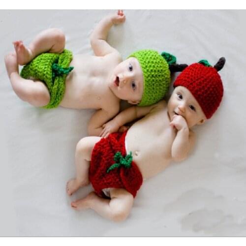 Handmade Newborn Photography Props Crochet Knit Girls Boys Costume Baby Clothes Accessories