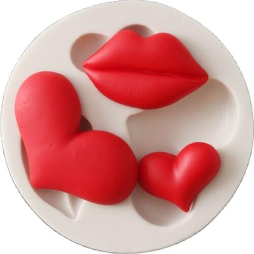Sexy Lips Shape Silicone Mold For Fondant Chocolate Epoxy Sugarcraft Mould Pastry Cup Cake Decorating Kitchen Accessories