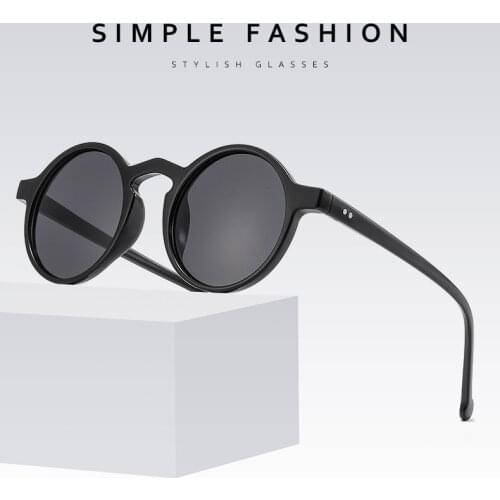 Men woman Fashion New 2021 Round Sunglasses Women Vintage round Frame Pink Yellow Lens Colorful Shade Sun Glasses UV400