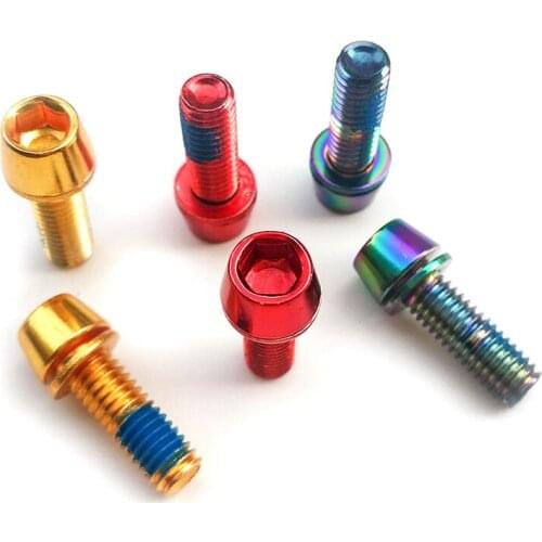 Mi.Xim 6pcs M6*18mm Bicycle Screws Bike Stem M6 Bolt Cycling Fixing Screw for Bicycle Bottle Holder