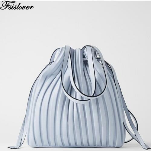 2021 Vintage Folds Womens Handbags Designers Luxury Brand Handbags Women Shoulder Bags Female mini Top-handle Bags Bucket bag