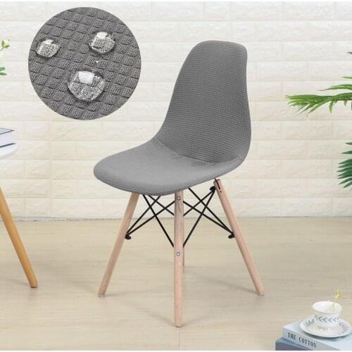 Waterproof Shell chair cover mid century Seat Cover For Eames Chair Diamond Plaid Mid-Century Armless Shell Chair Cover