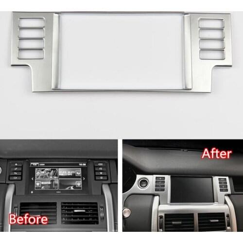 YAQUICKA For Land Rover Discovery Sport 2015-16 Car Dashboard Navigation GPS Multifunction Button Decor Frame Trim Car-styling