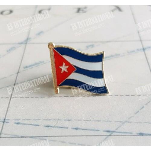 National Flag Metal Lapel Pin Flag Pin Cuba